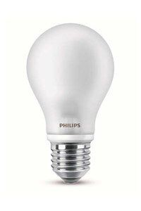E27 2x Philips E27 LED-lyspærer 7W (60W) (Pære, Frostet)