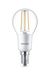 E14 Philips Filament E14 LED-lyspærer 5W (40W) (Lustre, Klart, Kan dimmes)