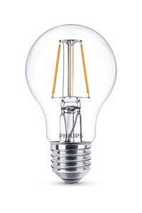 E27 Philips Filament E27 LED-lyspærer 4W (40W) (Pære, Klart)