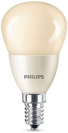 E14 Philips E14 LED-lyspærer 4W (15W) (Lustre, Frostet, Kan dimmes)