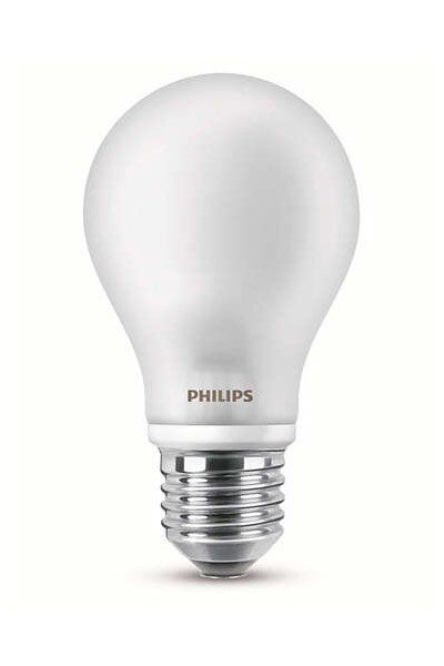 E27 2x Philips E27 LED-lyspærer 7W (60W) (Pære, Frostet)