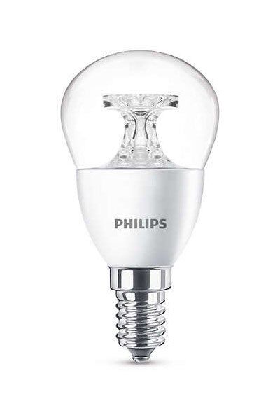 E14 Philips E14 LED-lyspærer 5W (40W) (Lustre, Klart)