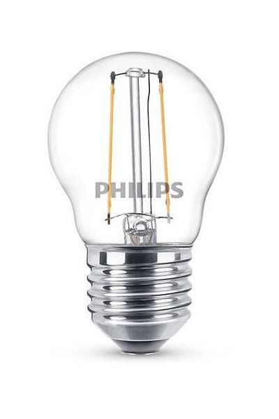 E27 Philips Filament E27 LED-lyspærer 2W (25W) (Lustre, Klart)