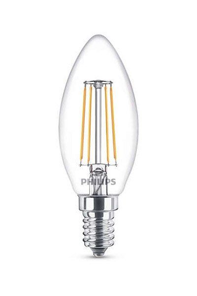 E14 Philips Filament E14 LED-lyspærer 4W (40W) (Lys, Klart)