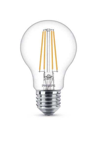 E27 Philips E27 LED-lyspærer 8W (60W) (Pære, Klart, Kan dimmes)