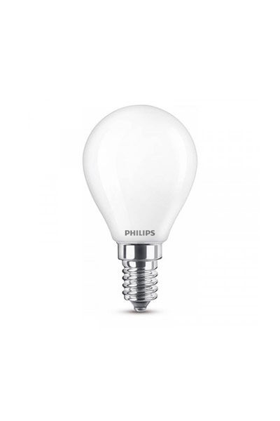 E14 Philips E14 LED-lyspærer 6,5W (60W) (Lustre, Frostet)