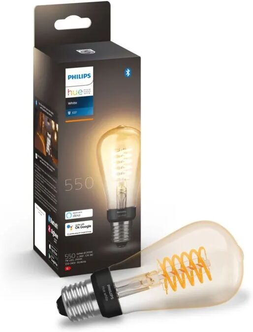 Philips Hue Filament ST64 Smart LED-pære E27 550 lm