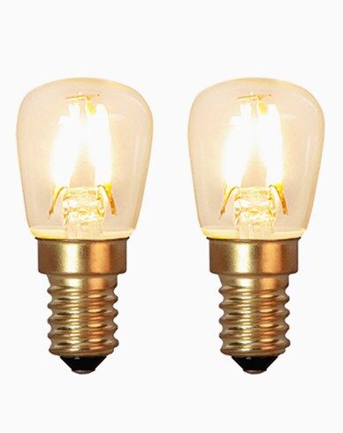 Star Trading Decoration LED Klar filament lampe E14 1,3W (15W) 2-pack