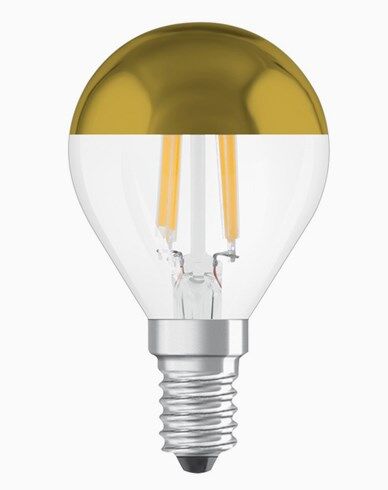 Osram LED-p&#230;re CL P 37 Toppforspeilet Gold E14 4W (37W)