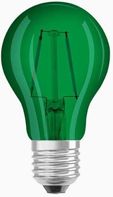 Osram LED-p&#230;re CL A Decor Green E27 1.6W (15W)