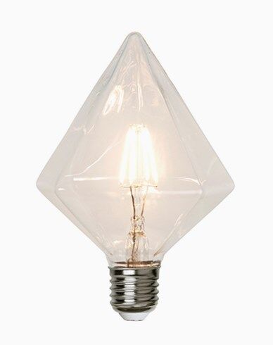 Star Trading Illumination LED filament Diamantformet lampe E27 3,2W (30W) Dimmerkomp.