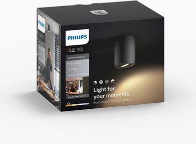 Philips Hue Pillar ext. kit single spot black 1x