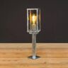 Eco-Light Lampa cokołowa Karo, czujnik zmierzchu, 55 cm cynk