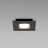 Fabbian Czarna lampa sufitowa LED Quarter