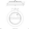 Lampa sufitowa LED EVN Catino, CCT, 40 cm