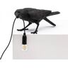 Seletti Lampa tarasowa LED Bird Lamp, grać, czarna