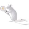 Seletti Lampa stołowa LED Mouse Lamp USB siedząca biała