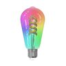 LUUMR Smart LED, E27, ST64, 4W, RGB, Tuya, WLAN, przezroczysty, CCT