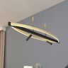 Lucande Matwei lampa wisząca LED, owalna, mosiądz