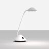 Lampa stołowa LED MAULarc z elastycznym ramieniem, biała