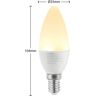 Lindby LED E14 C35 4,5W 3 000 K opal 3 szt.