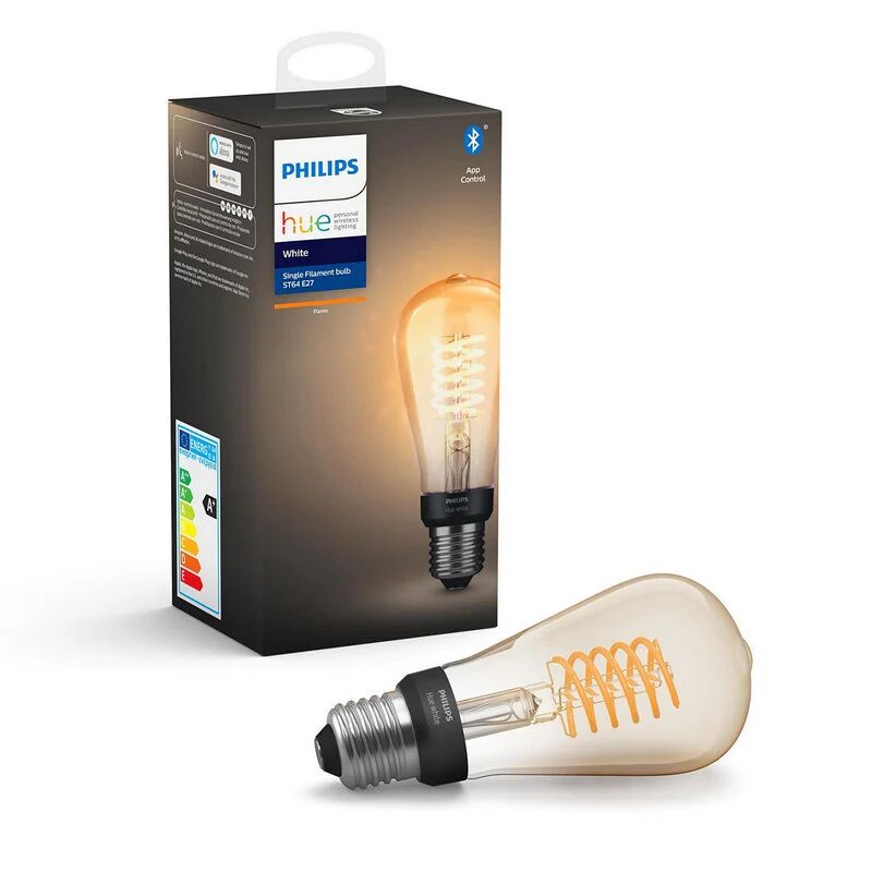 Philips hue white lâmpada led inteligente st64 e27 7w branco quente