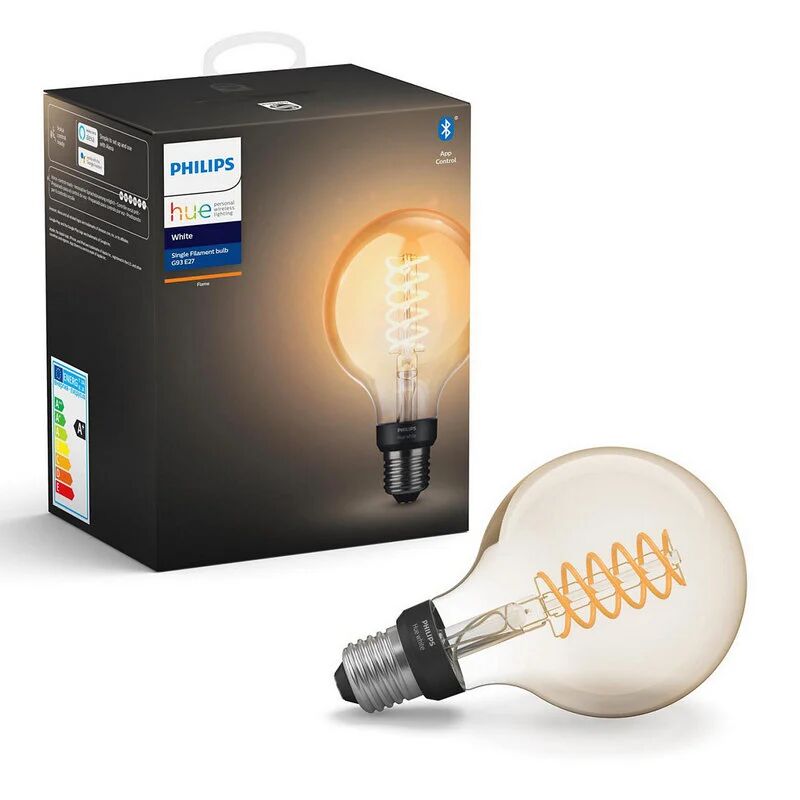 Philips hue white lâmpada led inteligente g93 e27 7w branca quente