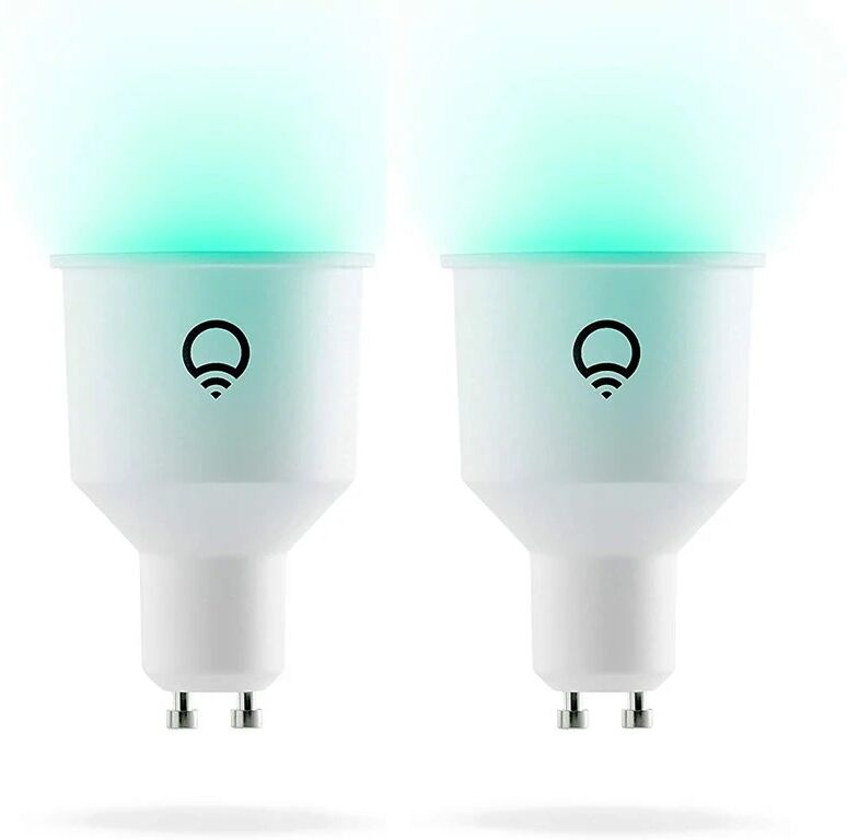 Lifx colour&white pack 2 lâmpadas led wifi 6w gu10 rgb