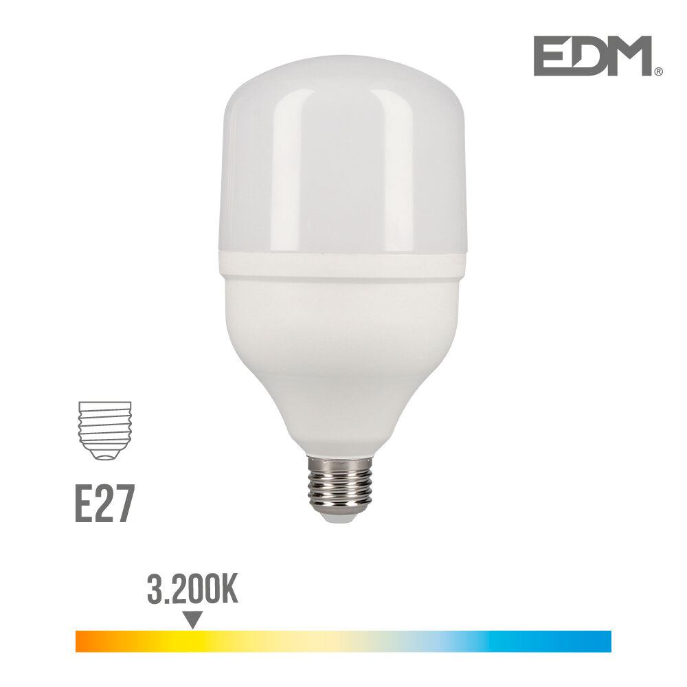 EDM Lâmpada Industrial Led E27 40w 3200 Lm 3200k