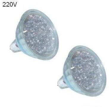 Default Blister 2x Lampadas 15 Leds Mr16 220v 1,2w Verde