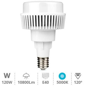 Gsc Lampada Led Industrial 220v E40 120w Branco F. 5000k 10800lm - Gsc