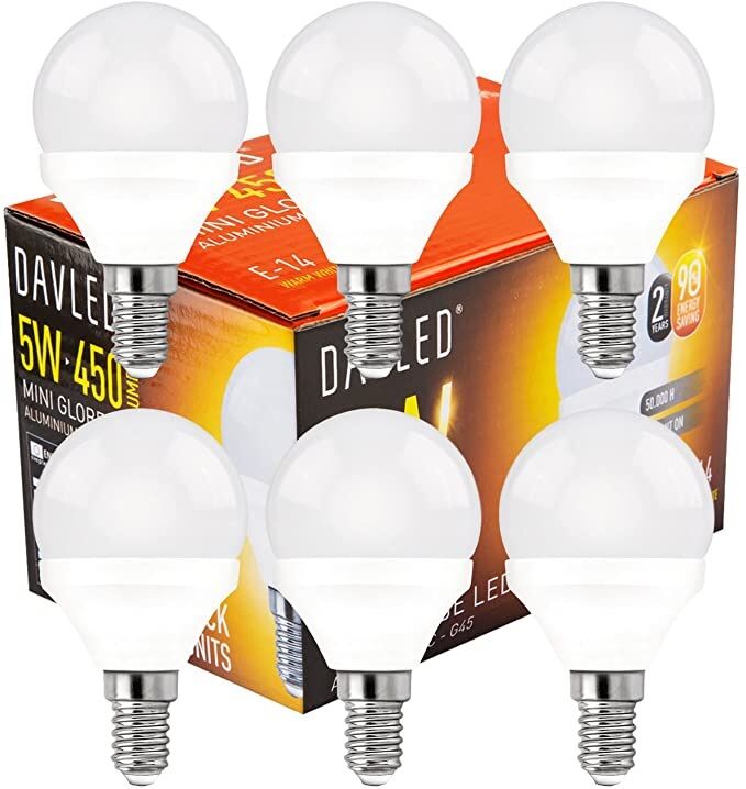 Davled Pack 6x Lampadas Led 220v E14 5w Branco Q. 3000k 450lm