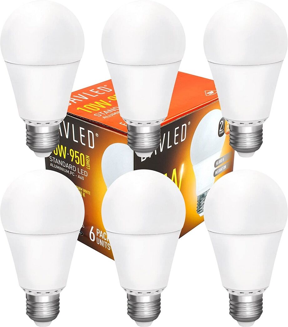 Davled Pack 6x Lampadas Led 220v E27 10w Branco Q. 3000k 950lm