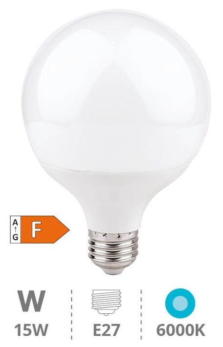 Default Lampada Led E27 C5 G95 220v 15w Branco F. 6000k 1275lm