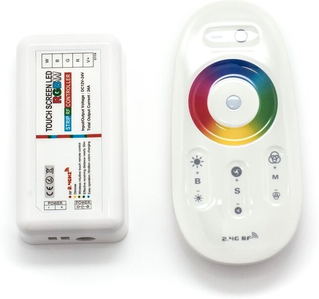 Default Controlador Rgb+w 12/24vdc 4x 6a=24a 288w (12v) / 576w (24v) C/ Comando Tecnologia Touch