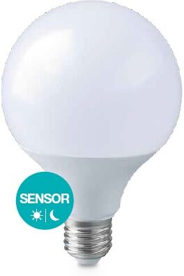 Gsc Lampada Led E27 G95 220v 12w Branco Q. 3000k 1155lm C/ Sensor Crepuscular - Gsc