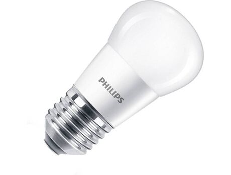 Philips Lâmpada LED (5.5 W - Casquilho: E27 - 3 Lâmpadas - Luz Branco Quente - 470 lm)
