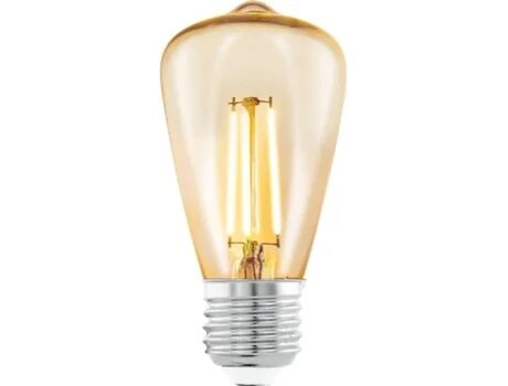 Eglo Lâmpada LED Decorativa Filamento Ambar (3.5 W - Casquilho: E27 - 1 Lâmpada - Luz Amarela)