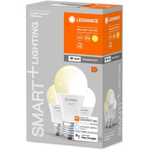 Ledvance LED-lampa Smart+ WiFi, dimbar, E27, 9 W, 3-pack