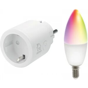 Deltaco Smart Home Smart Plug Wifi + Rgb Led-Lampa E14 Wifi 5w