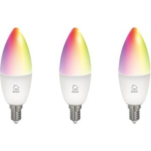 Deltaco Smart E14 RGB 3-pack, WiFi, 5W, 2700K-6500K, dimbar