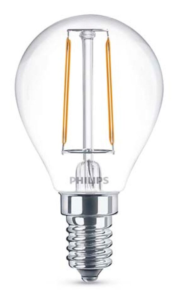 Philips Klotlampa 2w Led (25w) E14 250lm Klar