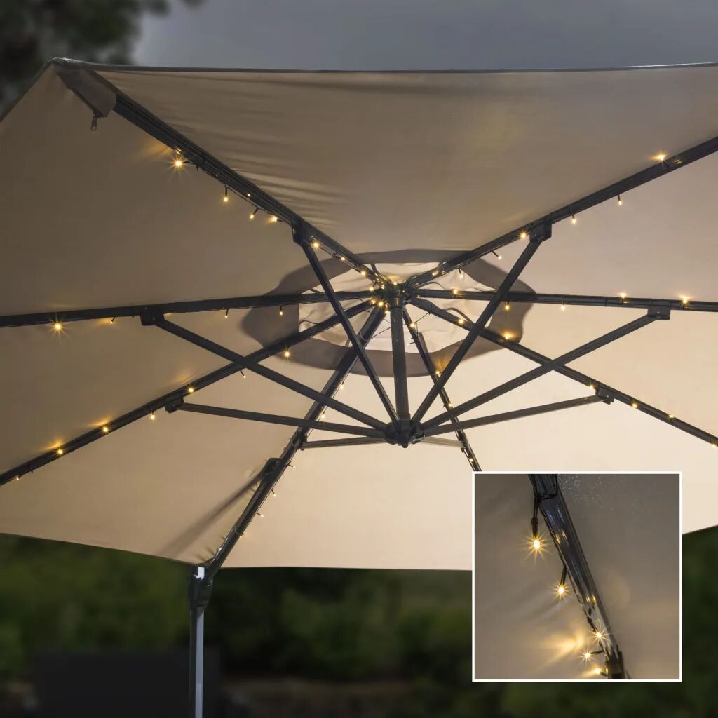 HI Solárna LED svetelná reťaz pre slnečník 130 cm