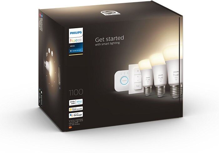 Philips Hue 8719514289130 LED sada žiaroviek Starter Kit 3x9,5W   E27   1100lm   2700K - White, stmievateľné, Bluetooth