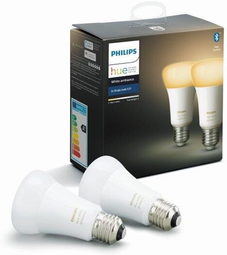 Philips Hue White Ambience žiarovka E27 8.5W A60 2200-6500K 2-set BlueTooth 2200-6500K