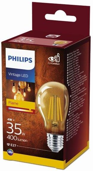 Philips Vintage classic LED 4W/35W 400lm A60 E27 2700K GOLD NDSRT4