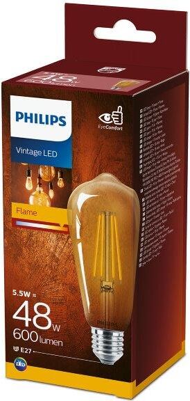 Philips Vintage classic LED 5,5W/48W 600lm ST64 E27 2700K GOLD NDSRT4