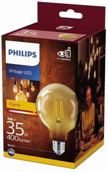 Philips Vintage classic LED 4W/35W 400lm G93 E27 2700K GOLD NDSRT4