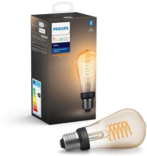 Philips Hue White Filament žiarovka E27 7W/550lm ST64 2100K BlueTooth