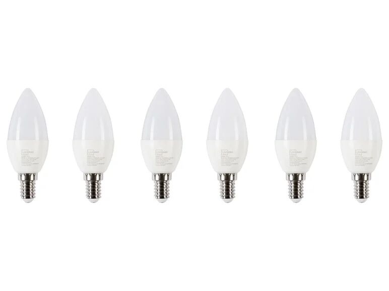 Livarno Home LED žiarovka, 6 kusov  (E14 / 3 W / sviečka)